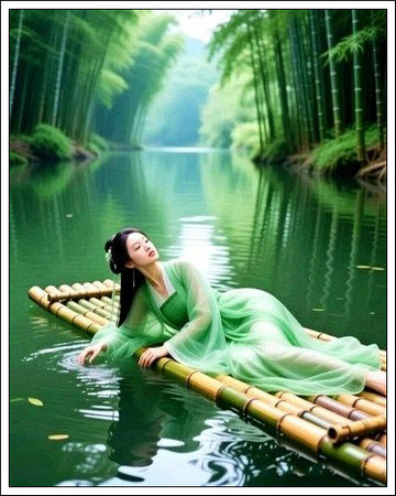 【七绝】青碧人间（题图）